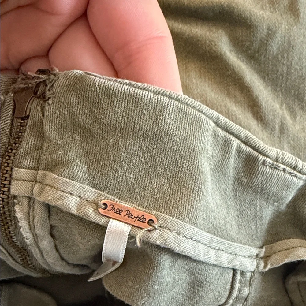 Free People Olive Green Women's Skirt - Picture 2 of 2